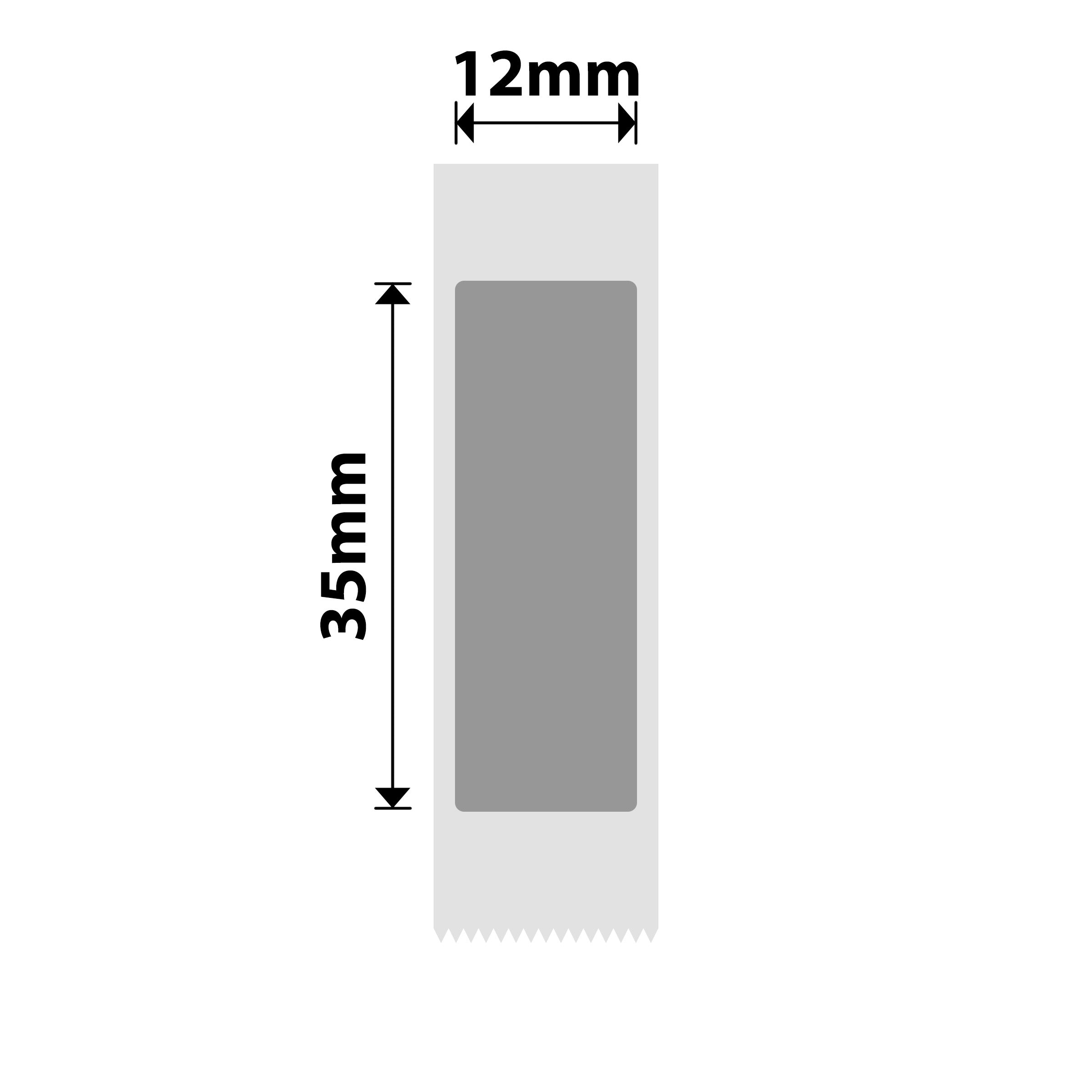 NB397 - NIIMBOT - B18 / N1 - 12X35MM - 170 SILVER LABELS