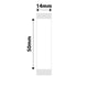 NB399 - NIIMBOT - B18 / N1 - 14X50MM - 125 WHITE LABELS