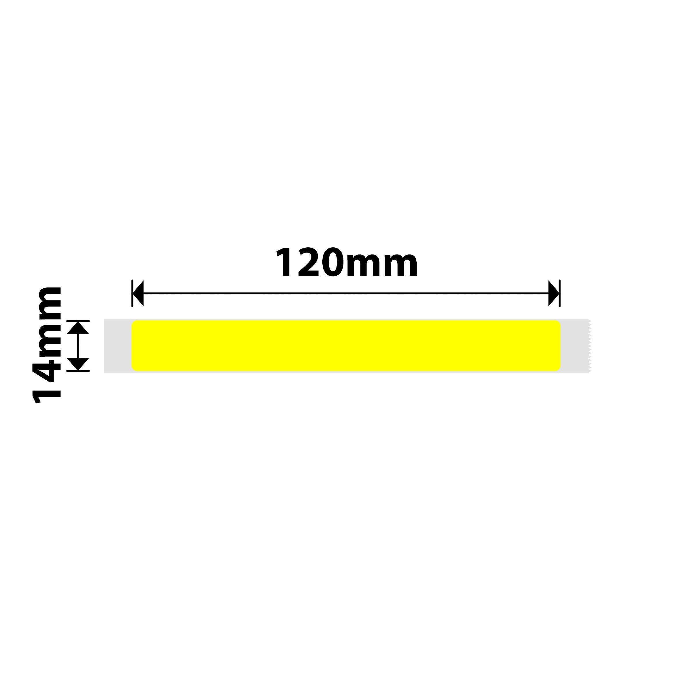 NB401 - NIIMBOT - B18 / N1 - EW14X120mm - 55 ÉTIQUETTES PAR ROULEAU - JAUNE