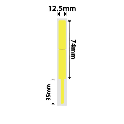 NB403 - NIIMBOT - B18 / N1 - EW12,5 x 109 mm - 60 étiquettes par rouleau - Jaune - Câble