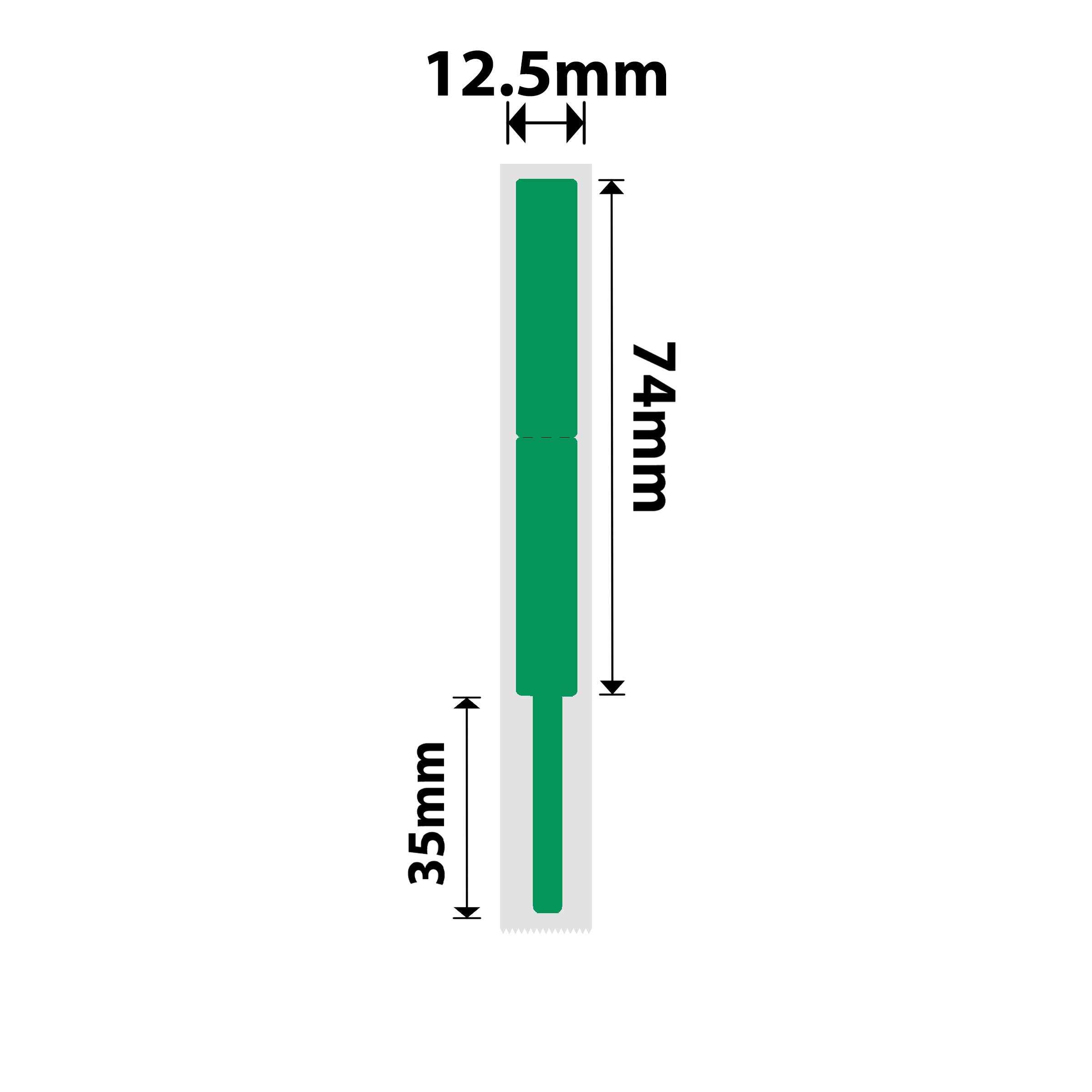 NB406 - NIIMBOT - B18 / N1 - EW12,5X109mm - 60 ETICHETTE PER ROTOLO - VERDE - CAVO