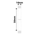 NB407 - NIIMBOT - B18 / N1 - 14X50MM - 125 WHITE LABELS