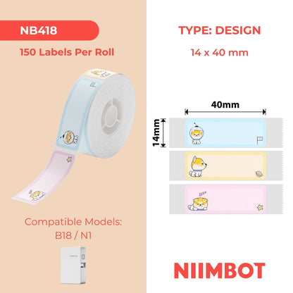 NIIMBOT - N1 - 14x40mm - Dreamer Achai - 150 Labels