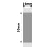 NB432 - NIIMBOT - B18 / N1 - 14X50MM - 125 GREY VOID LABELS