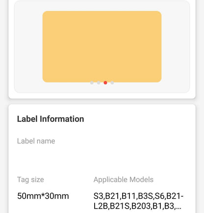 NB438 - NIIMBOT - B1 / B21 / B3S / B4 - 50X30MM - 230 HEAL THE FOREST LABELS