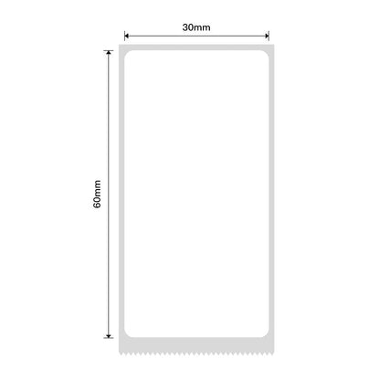 NB440 - NIIMBOT - B1 / B21 / B3S / B4 - 30X60MM - 125 LABELS PER ROLL - WHITE