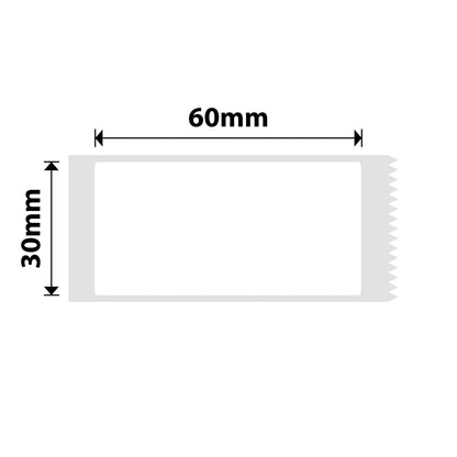 NB440 - NIIMBOT - B1 / B21 / B3S / B4 - 30X60MM - 125 WHITE LABELS