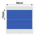 NB441 - NIIMBOT - B1 / B21 / B3S / B4 - 40X15/2MM - 460 BLUE THERMAL LABELS