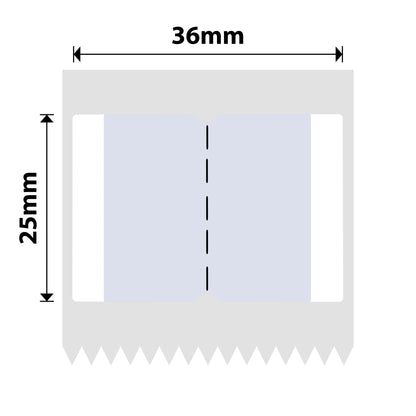 NB443 - NIIMBOT - B1 / B21 / B3S / B4 - T36X25MM - 260 ETICHETTE PER ROTOLO - DESIGN ADESIVO INDICE GRIGIO