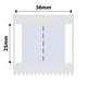 NB443 - NIIMBOT - B1 / B21 / B3S / B4 - 36X25MM - 260 GREY INDEX STICKER LABELS