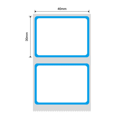 NB445 - NIIMBOT - B1 / B21 / B3S / B4 - 40X30MM - 230 BLUE FRAME LABELS