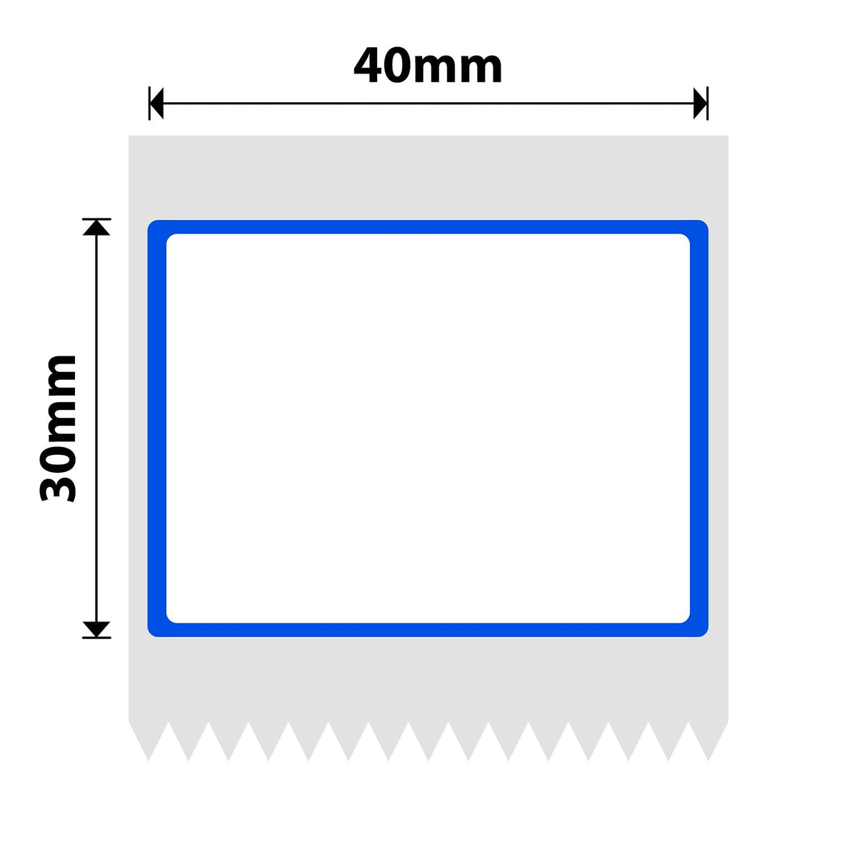 NIIMBOT - B Range - 40x30mm - Blue Frame - 230 Labels