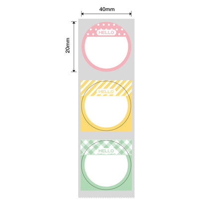 NB449 - NIIMBOT - B1 / B21 / B3S / B4 - T31X31MM - 220 LABELS PER ROLL - HELLO DESIGN