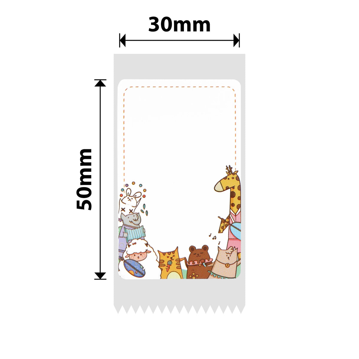 NIIMBOT - B Range - 30x50mm - Fun Animal - 150 Labels