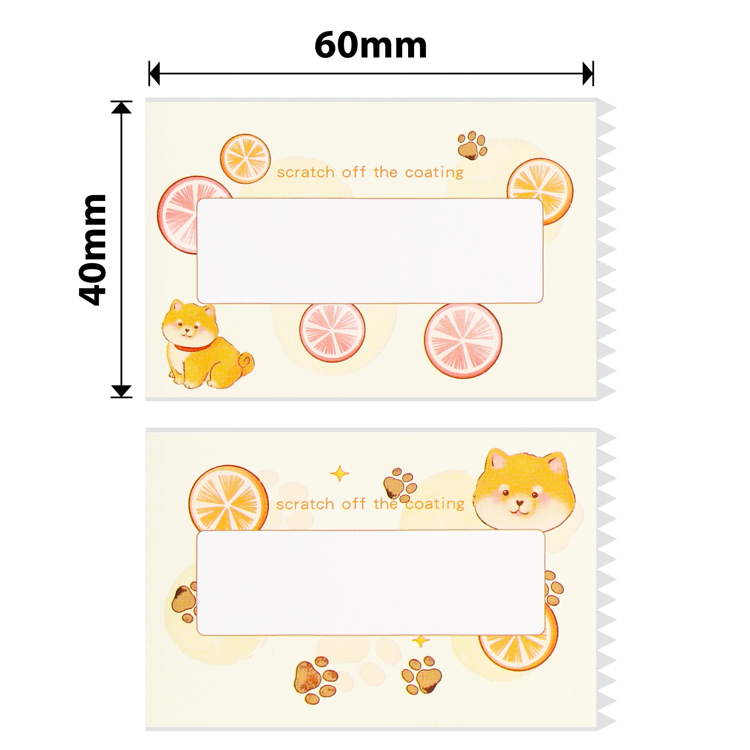 NB471 - NIIMBOT - B1 / B21 / B3S / B4 - TP40X60MM - 115 ETICHETTE PER ROTOLO - DESIGN GIALLO LIMONE