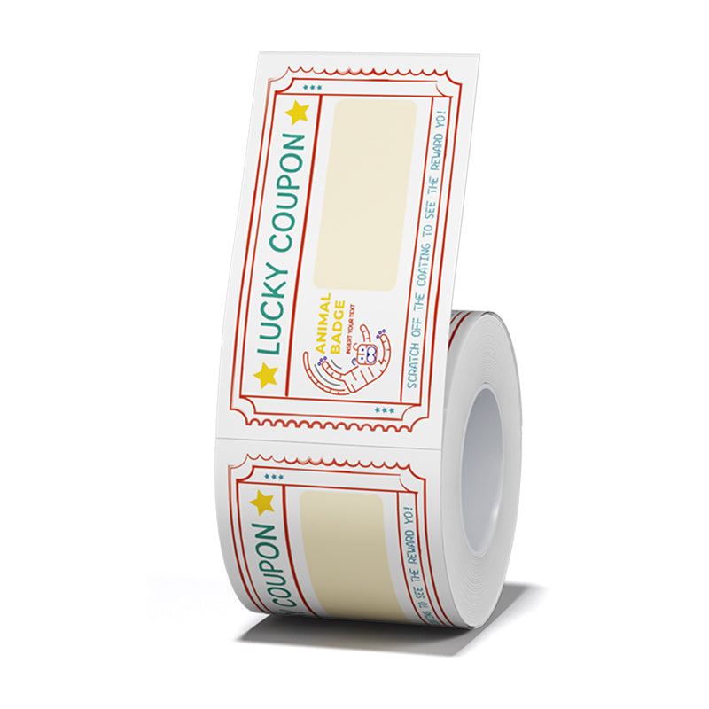 NB472 - NIIMBOT - B1 / B21 / B3S / B4 - TP35X60MM - 115 ETICHETTE PER ROTOLO - DESIGN LUCKY TIGER