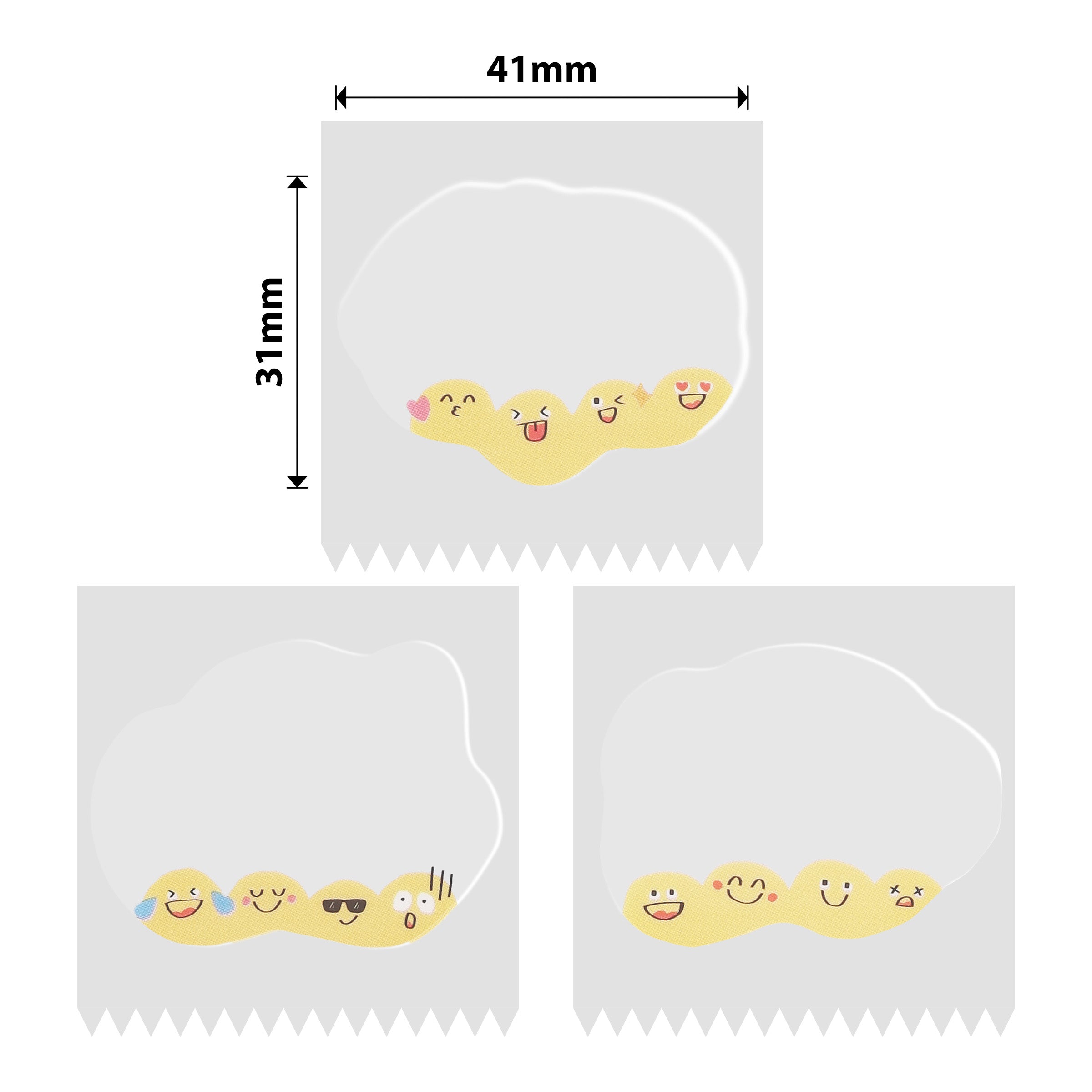 NB473 - NIIMBOT - B1 / B21 / B3S / B4 - TT41X31MM - 220 ETICHETTE PER ROTOLO - DESIGN EMOJI CARINO