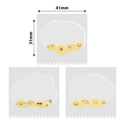 NB473 - NIIMBOT - B1 / B21 / B3S / B4 - TT41X31MM - 220 ETICHETTE PER ROTOLO - DESIGN EMOJI CARINO