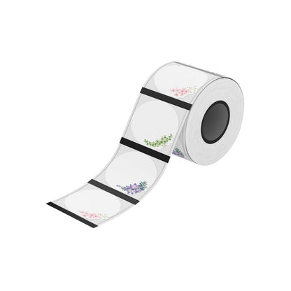 NIIMBOT - B Range - 41x41mm - Transparent Whispering Flowers - 170 Labels