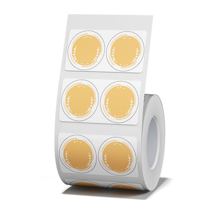 NB475 - NIIMBOT - B1 / B21 / B3S / B4 - 42X21MM - 310 ROUND ORANGE THERMAL LABELS