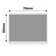 NB476 - NIIMBOT - Z401 ONLY - 70X50MM - 300 SILVER LABELS