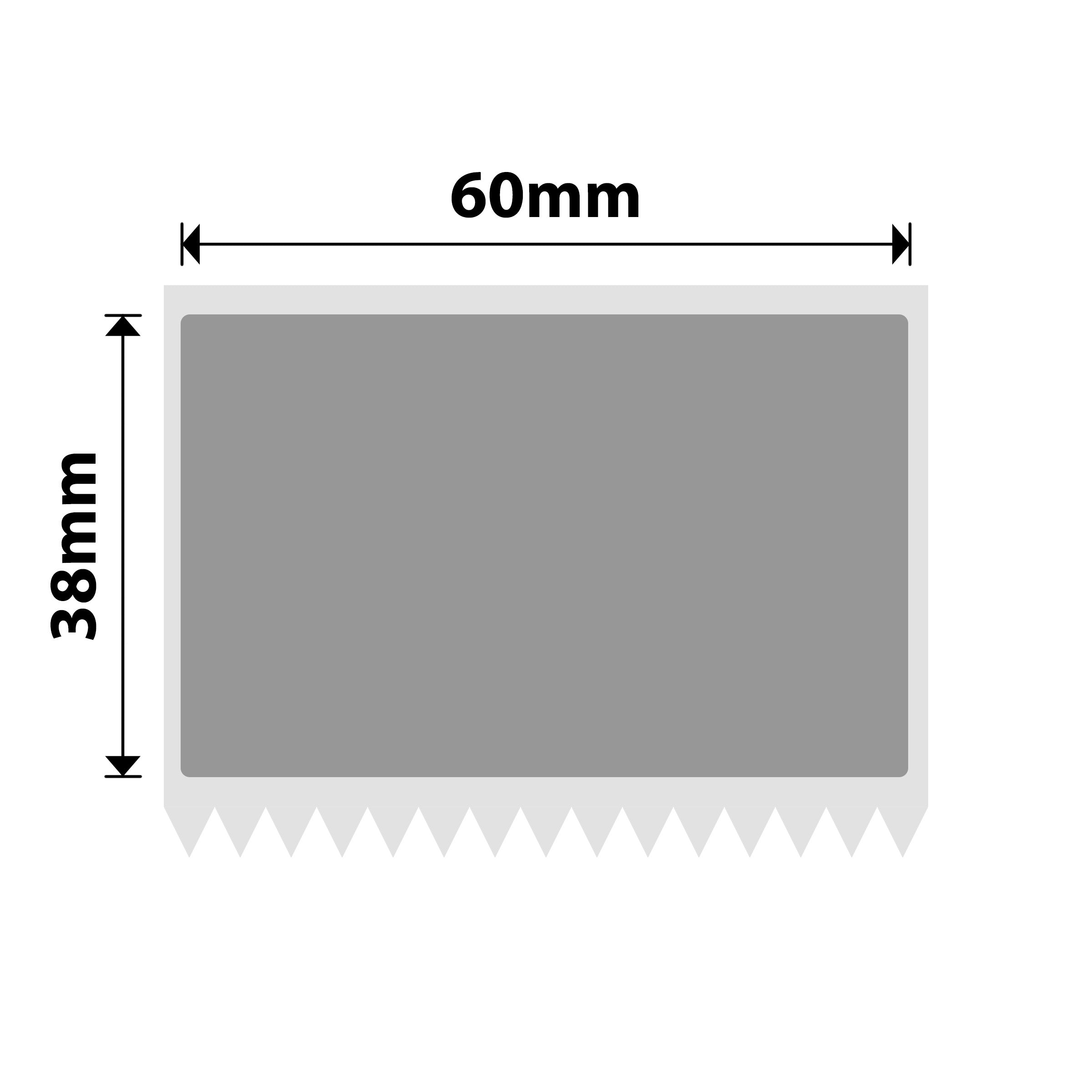 NB477 - NIIMBOT - Z401 ONLY - 60X38MM - 400 SILVER LABELS