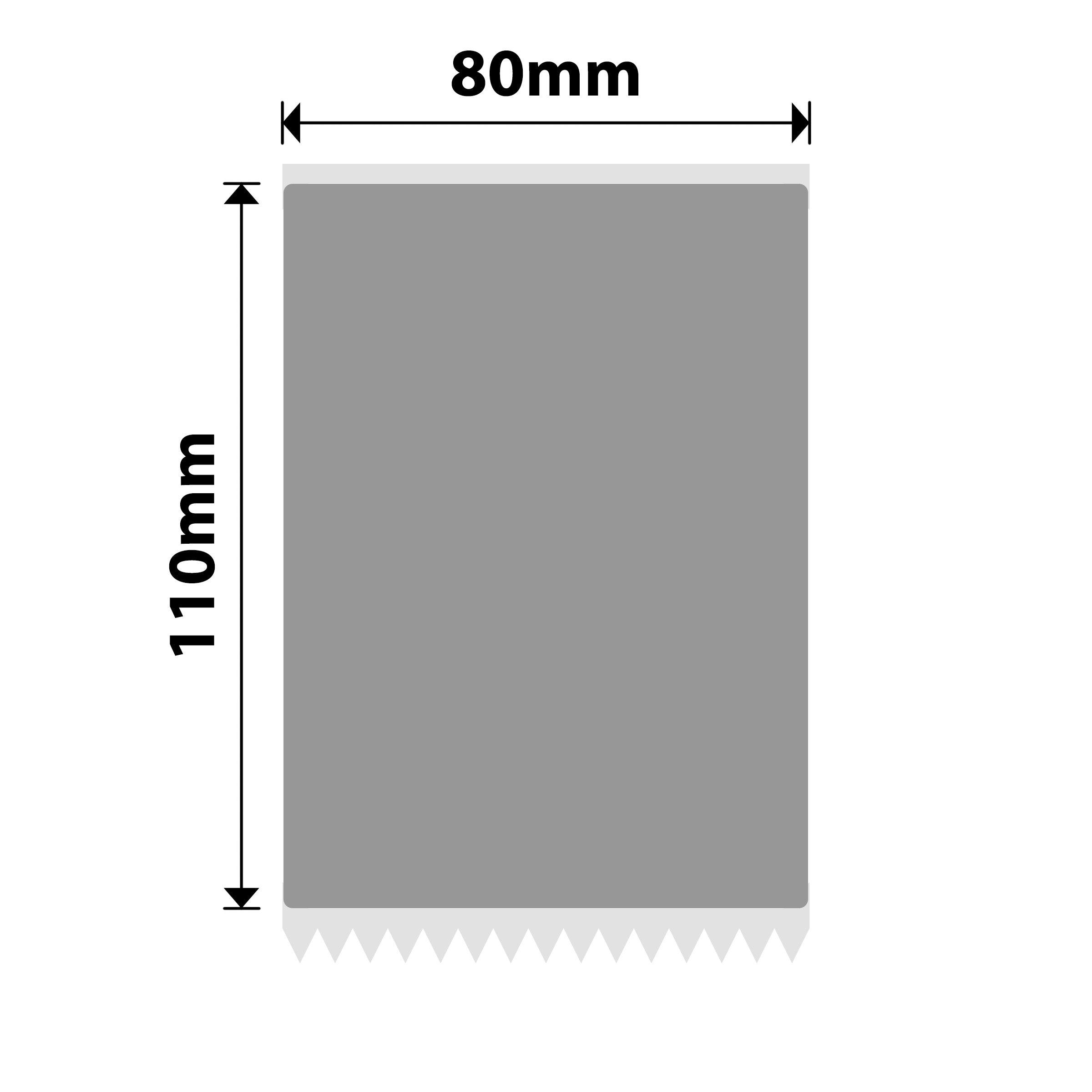 NB481 - NIIMBOT - SOLO Z401 - ES80X110MM - 80 etichette a trasferimento termico - ARGENTO