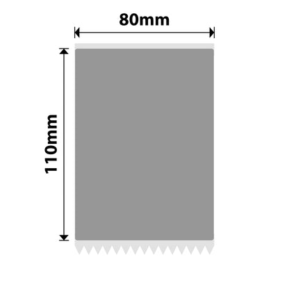 NB481 - NIIMBOT - Z401 UNIQUEMENT - ES80X110MM - 80 Étiquettes à transfert thermique - ARGENT