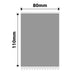 NB481 - NIIMBOT - Z401 ONLY - 80X110MM - 80 SILVER LABELS