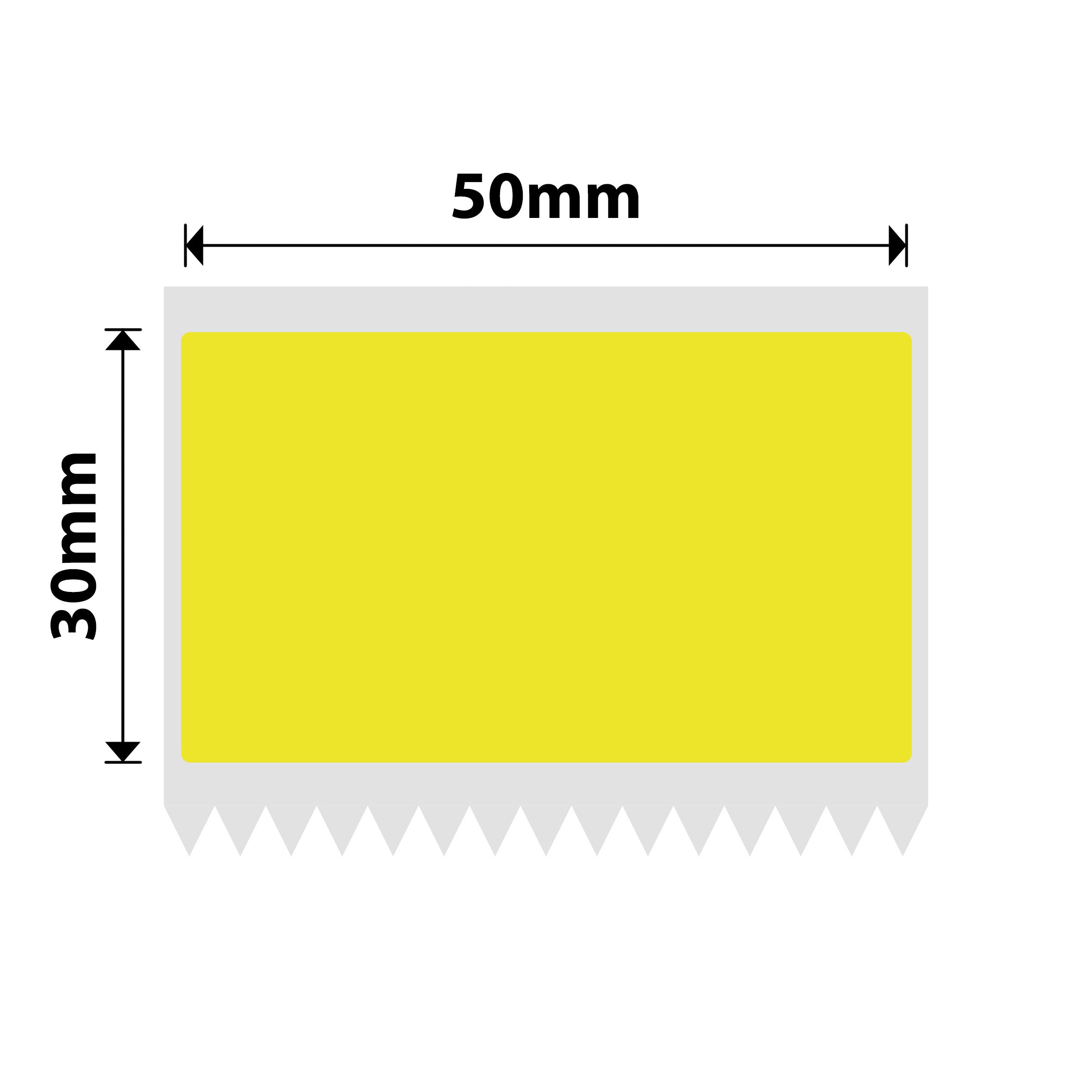 NB482 - NIIMBOT - Z401 UNIQUEMENT - ÉTIQUETTES À TRANSFERT THERMIQUE - PL50X30MM - 500 JAUNES