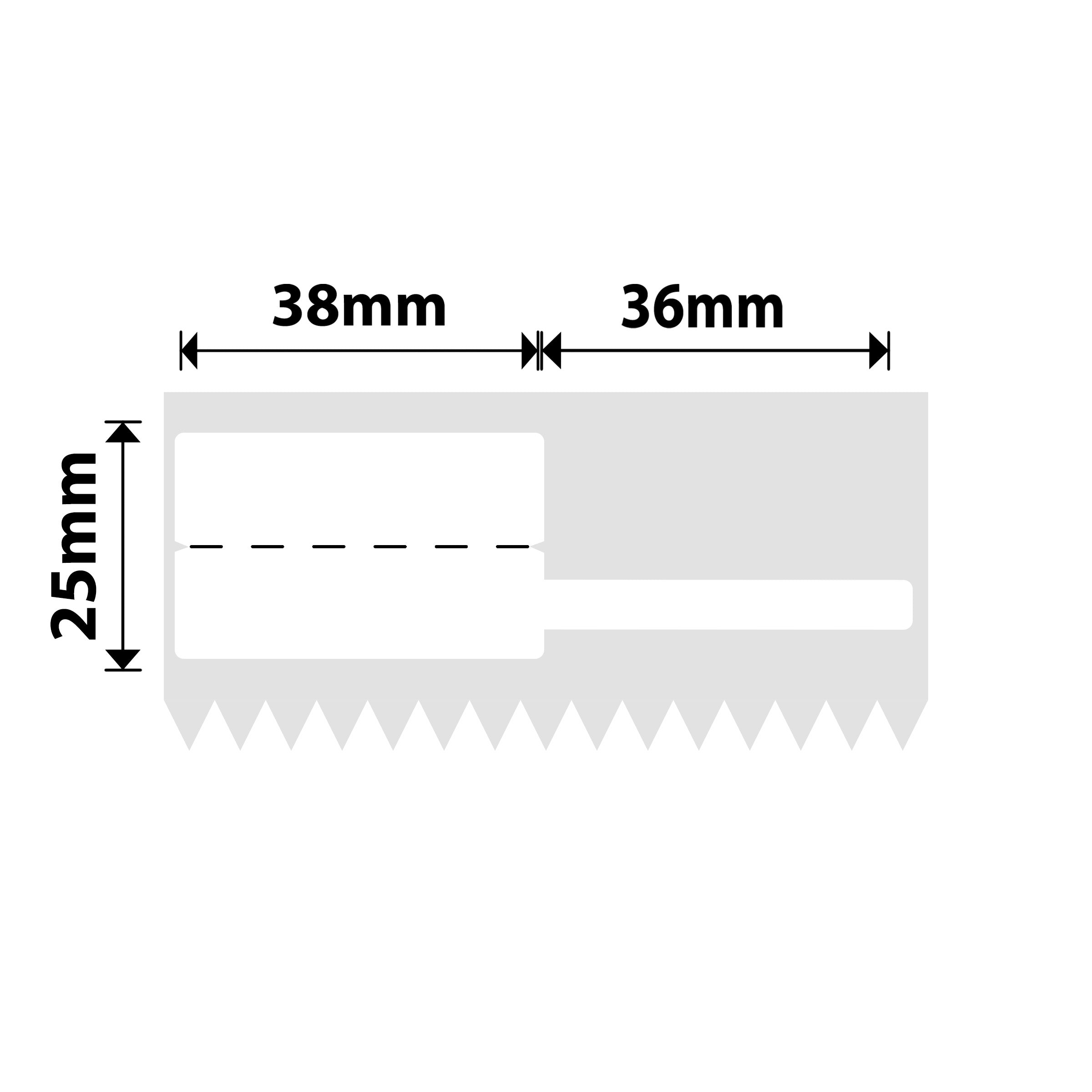 NB483 - NIIMBOT - Z401 ONLY - 38X25+36MM WHITE CABLE LABELS