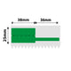 NB486 - NIIMBOT - M3 ONLY - 38X25+36MM - 40 GREEN CABLE LABELS
