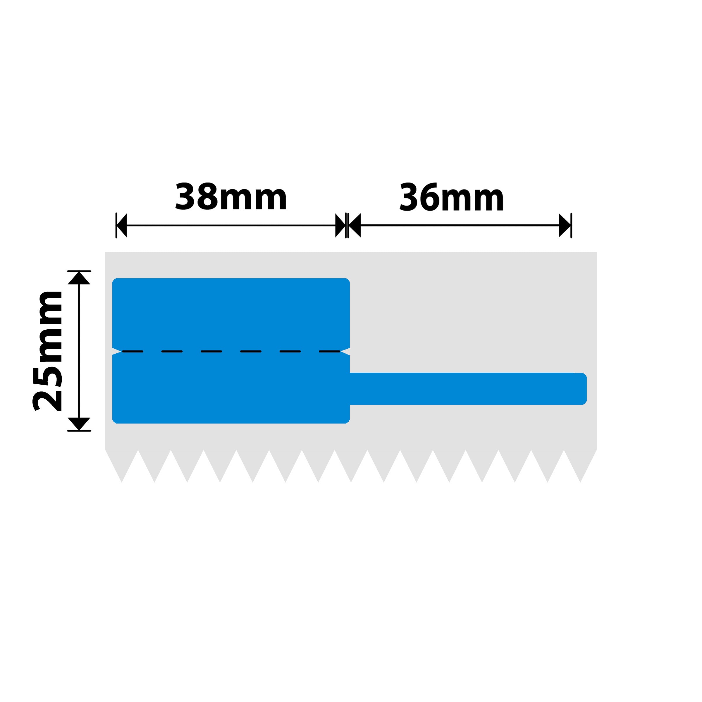 NB487 - NIIMBOT - SOLO M3 - 450 ETICHETTE A TRASFERIMENTO TERMICO - P38X25+36MM - CAVO - BLU