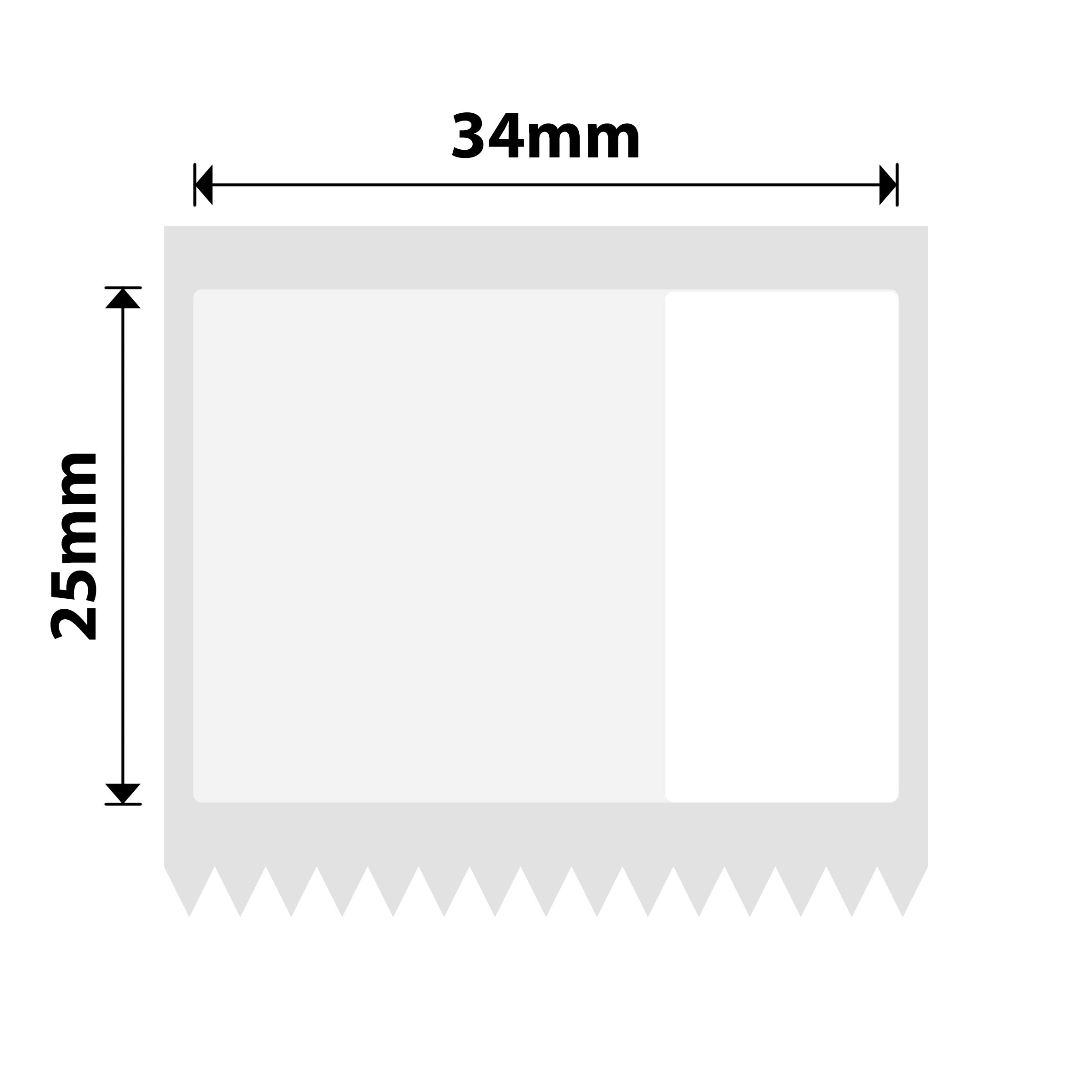 NB488 - NIIMBOT - SOLO Z401 - ETICHETTE A TRASFERIMENTO TERMICO - PT34X25MM - ETICHETTA DI AVVOLGIMENTO 580