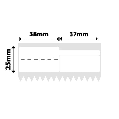 NB491 - NIIMBOT - Z401 ONLY - THERMAL TRANSFER LABELS - P38X25+37MM - 500 MULTIPURPOSE WHITE CABLE