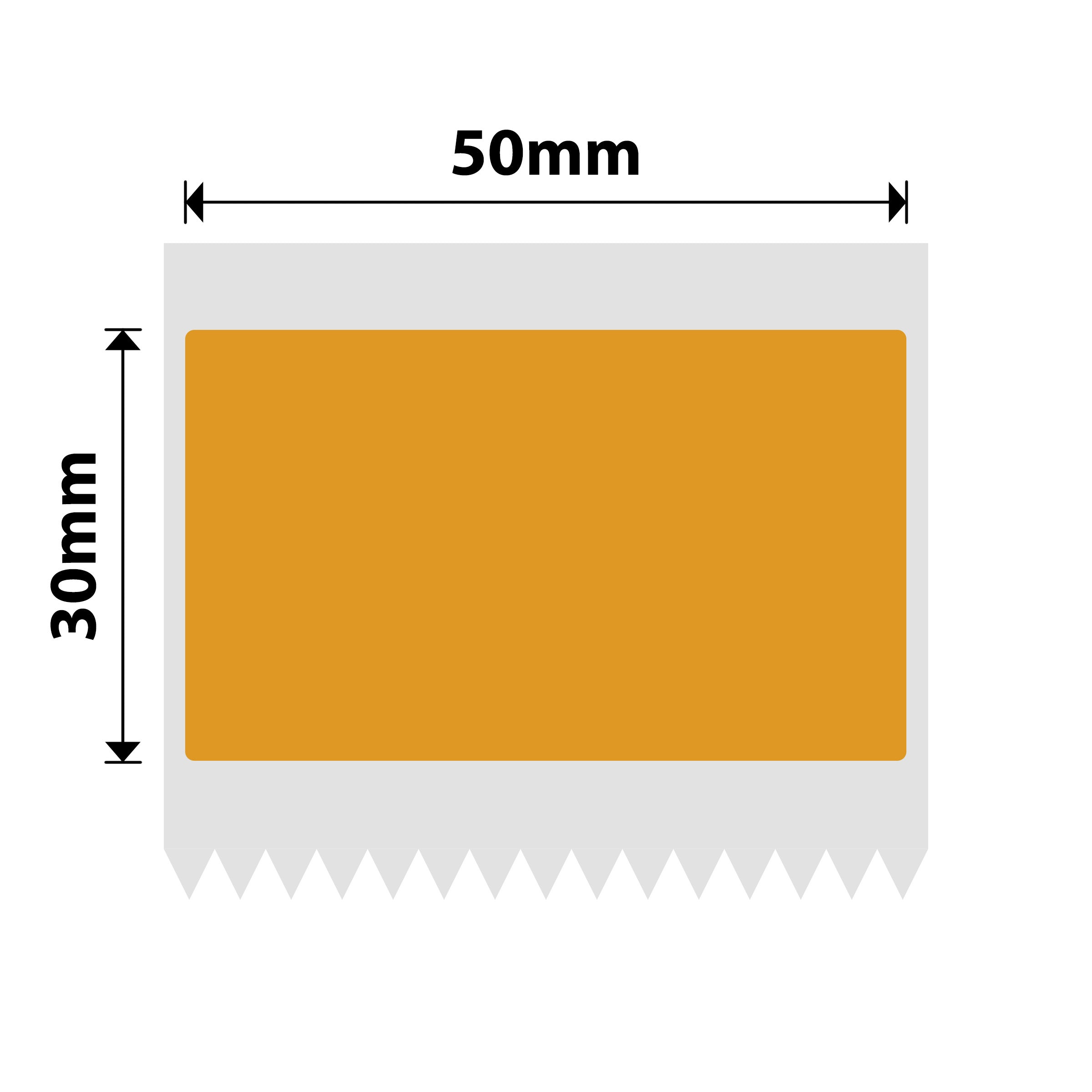NB494 - NIIMBOT - B1 / B21 / B3S / B4 - T50X30MM - 230 ETICHETTE TERMICHE - ARANCIO CONGELATO