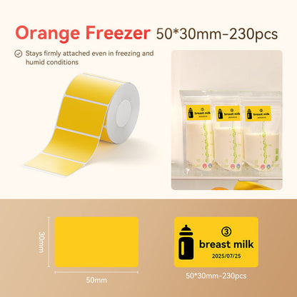 NIIMBOT - B Range - 50x30mm - Orange Freezer - 230 Labels