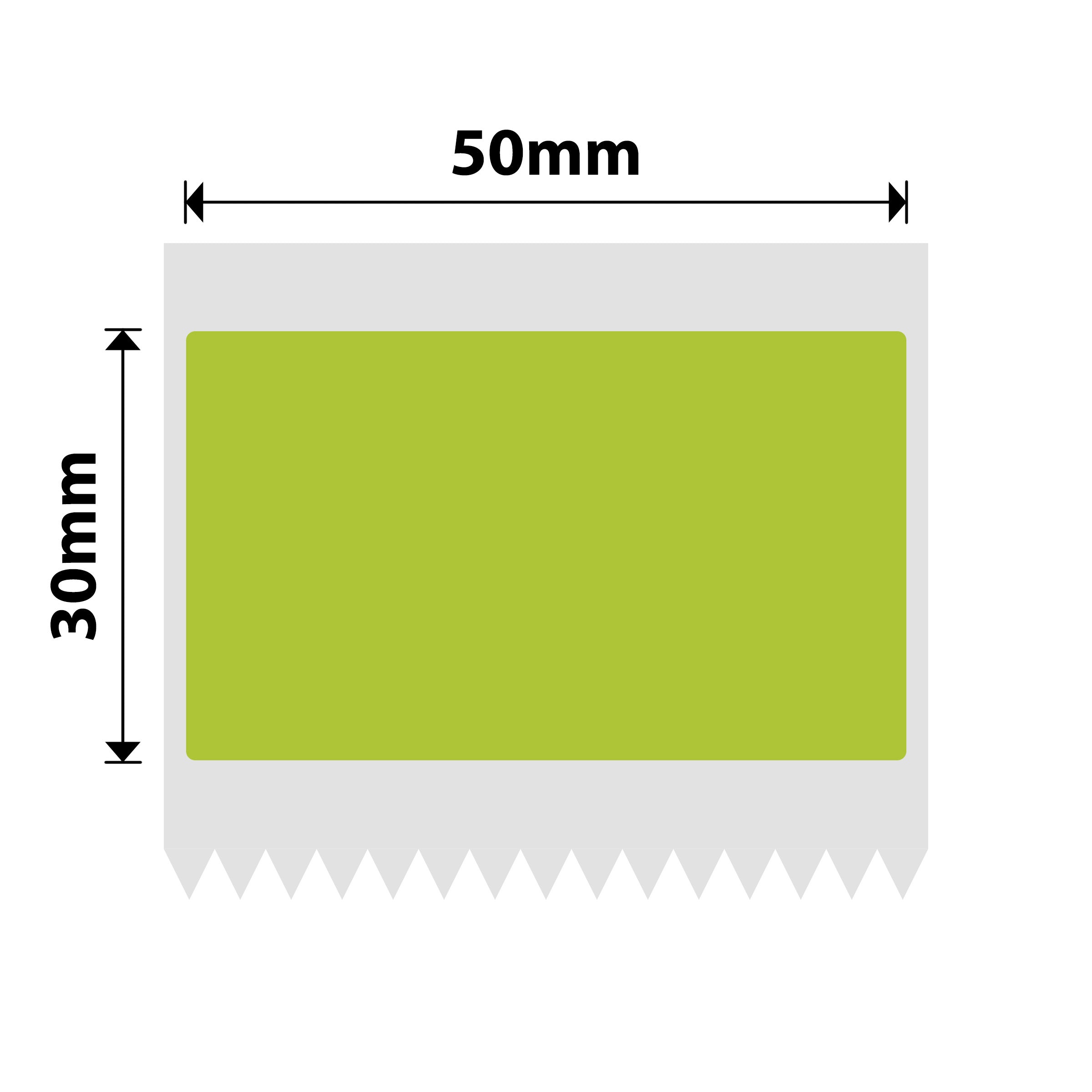 NB495 - NIIMBOT - B1 / B21 / B3S / B4 - T50X30MM - 230 ETICHETTE TERMICHE - VERDE FAGIOLO SURGELATO 