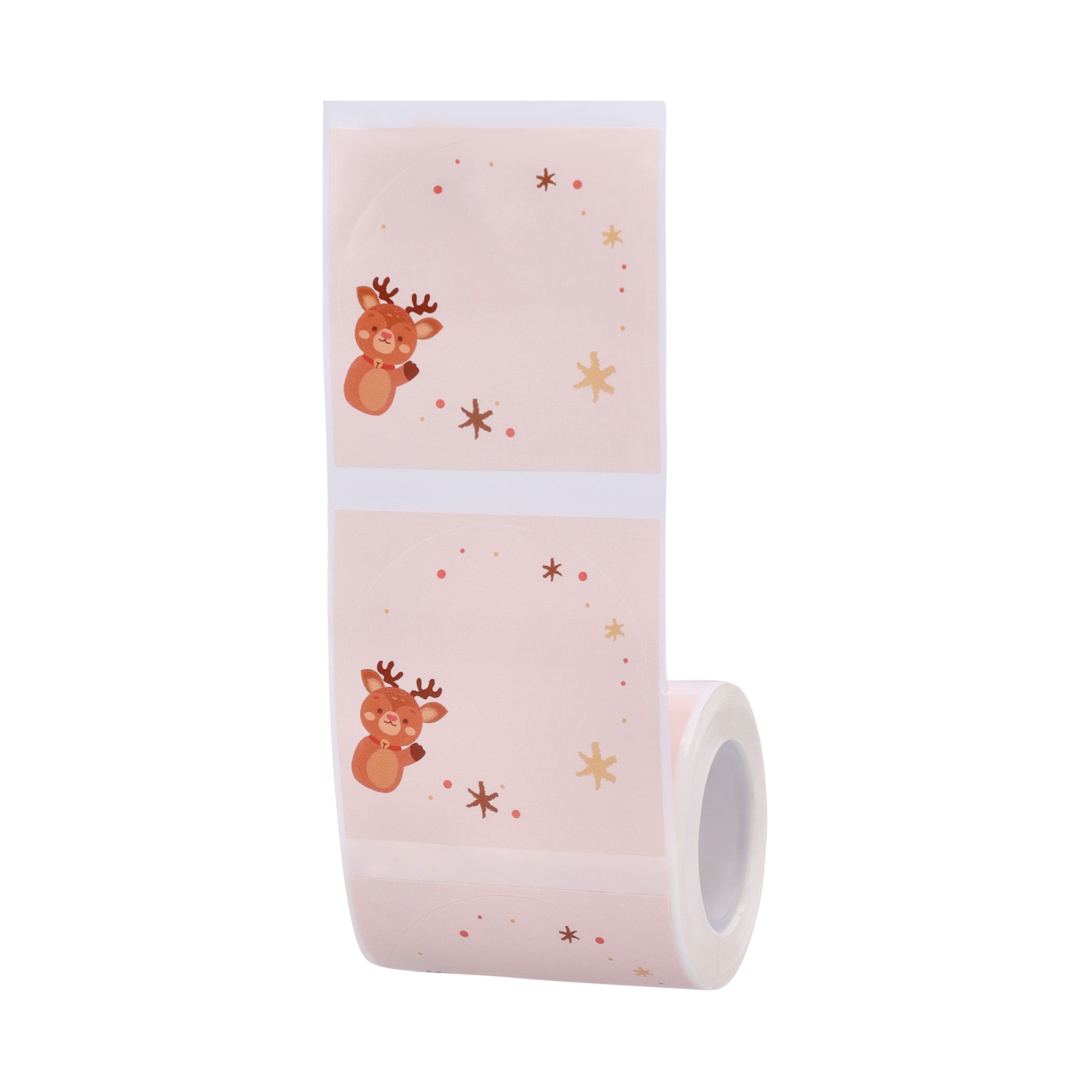 NB500 - NIIMBOT - B1 / B21 / B3S / B4 - 50X50MM - 140 ETICHETTE PER ROTOLO - ALCE DI NATALE