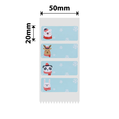 NB501 - NIIMBOT - B1 / B21 / B3S / B4 - 50X20MM - 320 LABELS PER ROLL - CHRISTMAS CUTE