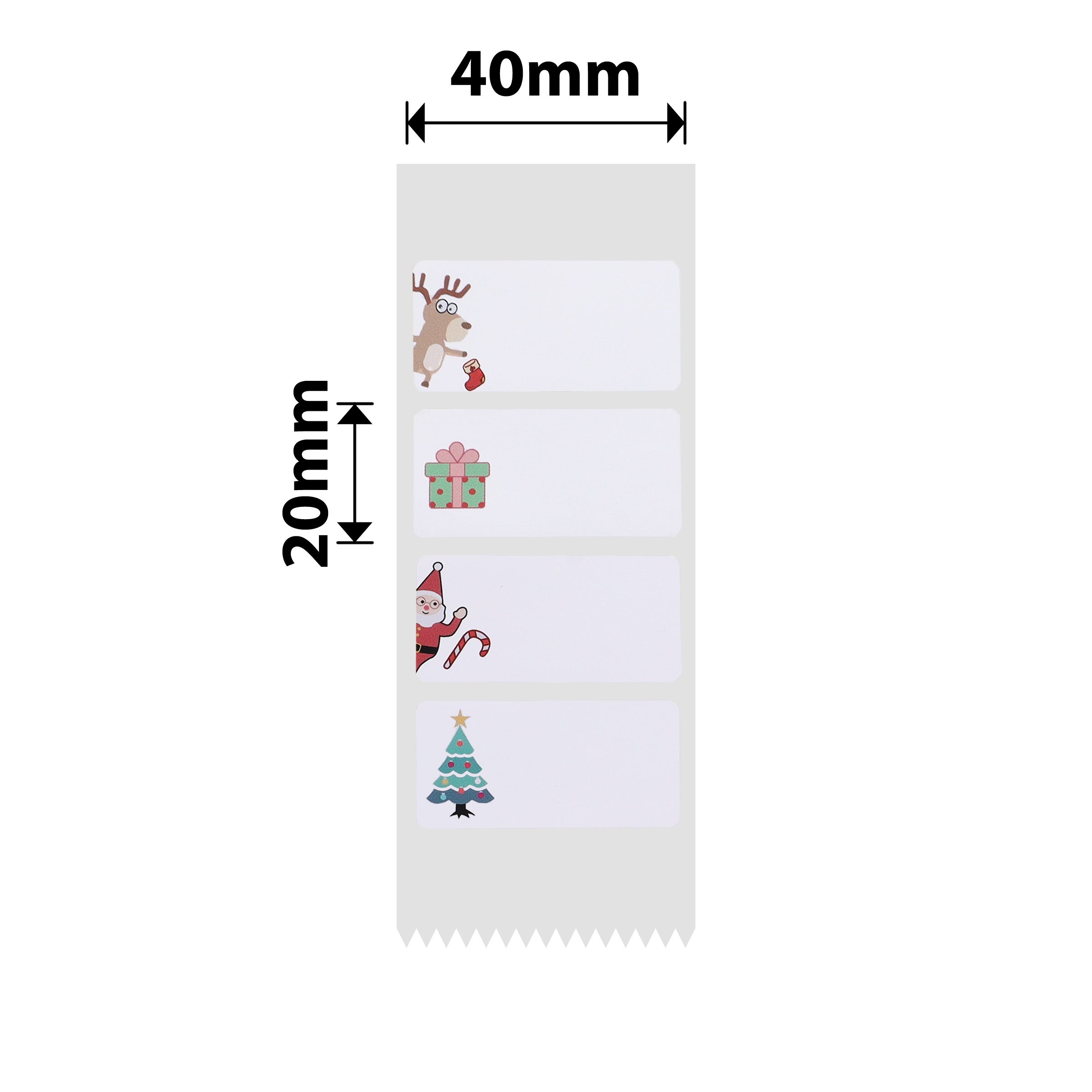 NB502 - NIIMBOT - B1 / B21 / B3S / B4 - T40X20MM - 320 LABELS PER ROLL - CHRISTMAS