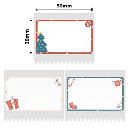 NB503 - NIIMBOT - B1 / B21 / B3S / B4 - 50X30MM - 230 CHRISTMAS HEART LABELS