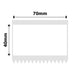 NB508 - NIIMBOT - B3S / B4 ONLY - 70X40MM - 180 WHITE LABELS
