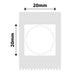 NB509 - NIIMBOT - D101 ONLY - 20X20MM - 265 WHITE ROUND LABELS
