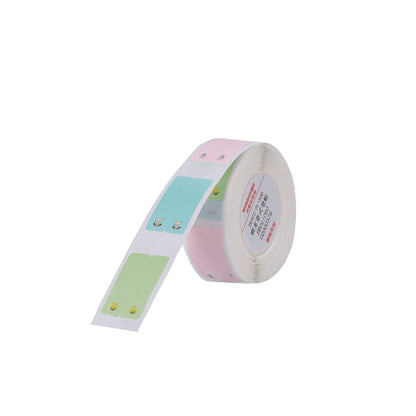 NB512 - NIIMBOT - D11 / D101 / D110 / H1S - ETICHETTE TERMICHE - T6X22MM/2L - 500 ETICHETTE PER ROTOLO - ADESIVI VERTICALI MULTICOLORE A FORMA DI ANIMALI CARINI (CANCELLA)