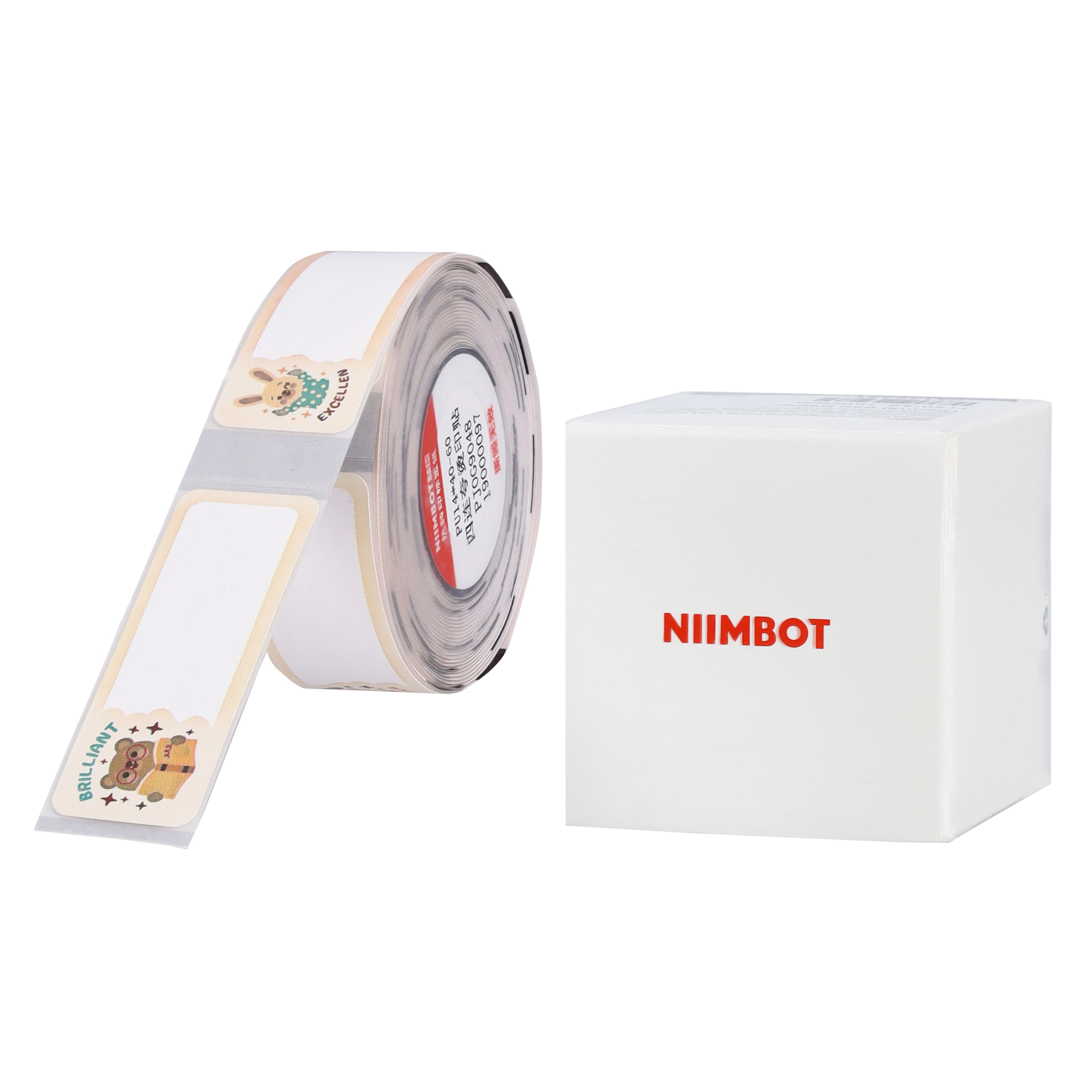 NB530 - NIIMBOT - B18 / N1 - PU14X40mm - 60 ETICHETTE PER ROTOLO - ETICHETTA TERMOADESIVA - ANIMALI ISPIRATORI
