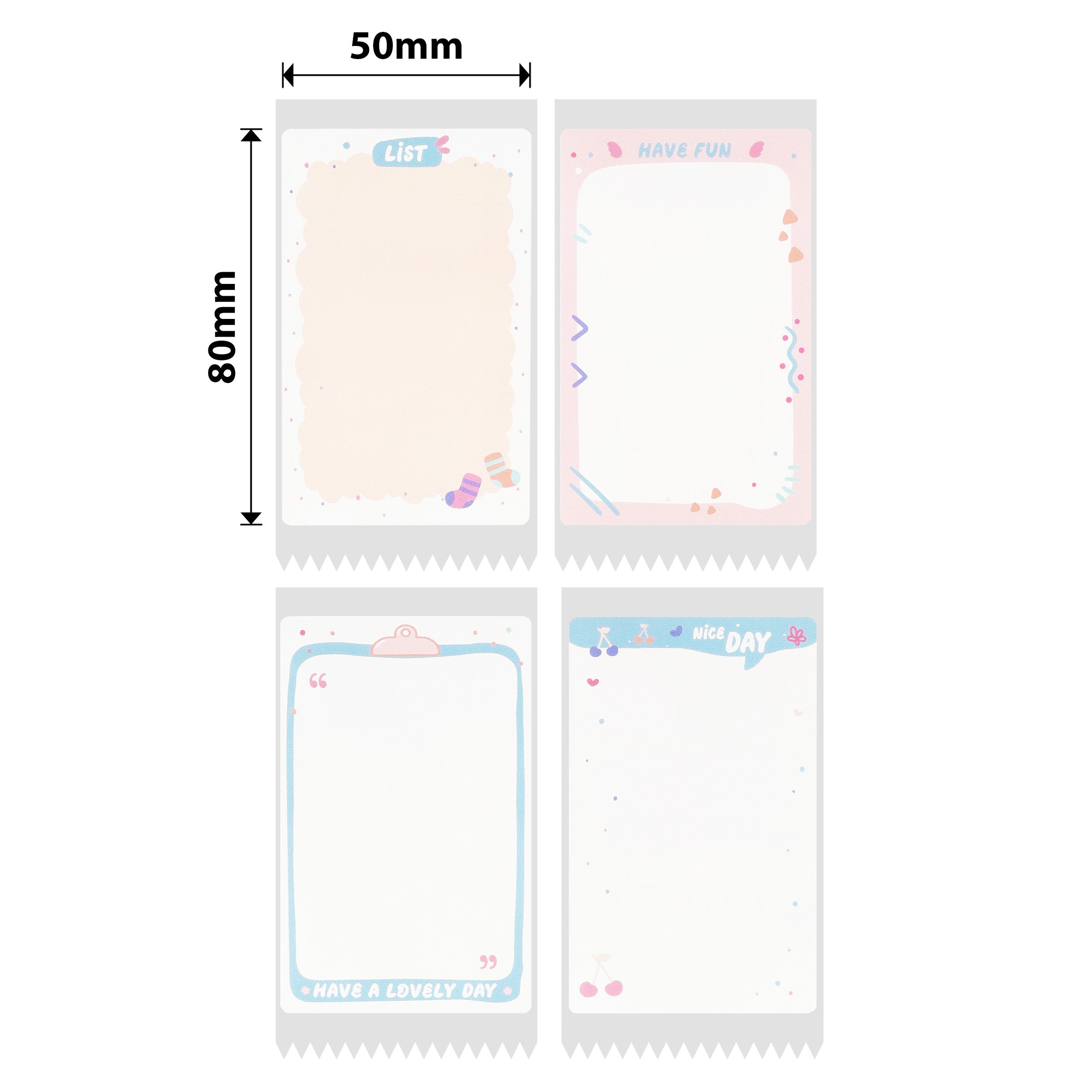 NB533 - NIIMBOT - B1 / B21 / B3S / B4 - T50X80MM - 95 ETICHETTE - CARINO MEMO