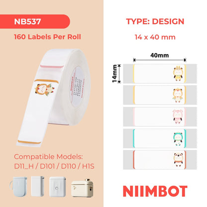 NIIMBOT - D Range - 14x40mm - Starmoly - 160 Labels