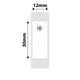 NB538 - NIIMBOT - D11 / D101 / D110 / H1S - 12X30MM - 210 ALIEN SHIP LABELS