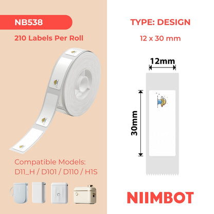 NIIMBOT - D Range - 12x30mm - Alien Ship - 210 Labels